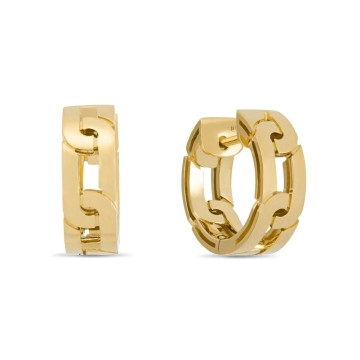 Roberto Coin 18ct Yellow Gold Navarra Hoop Earrings AR888EA2159