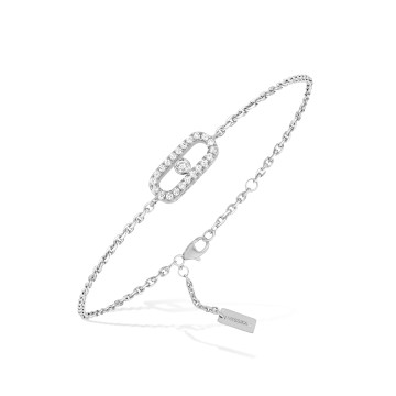 Messika Care(s) 18ct White Gold Diamond Pavé Bracelet 12075-WG