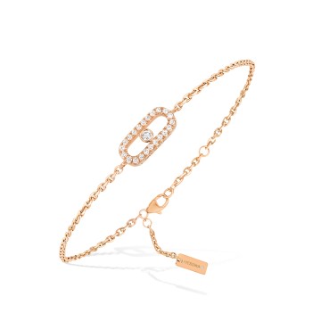 Messika Care(s) 18ct Rose Gold Pavé Diamond Bracelet 12075-PG