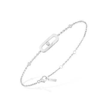 Messika Move Uno Classique 18ct White Gold Diamond Ladies Bracelet 10051-WG