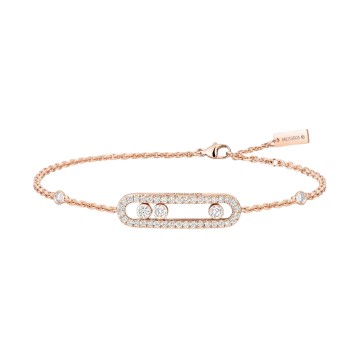 Messika Baby Move Pavé Rose Gold Diamond Bracelet 04325-PG