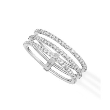 Messika Gatsby 3 Row White Gold 0.41ct Diamond Ring 05439-WG
