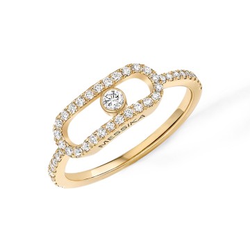 Messika Move Uno Pavé LM Gold 0.31ct Diamond Ring 12113-YG