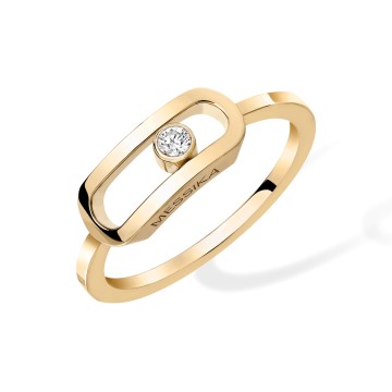 Messika Move Uno GM Yellow Gold 0.06ct Diamond Ring 12390-YG