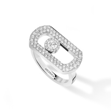 Messika So Move 18ct White Gold Pavé Diamond Ring 12937-WG