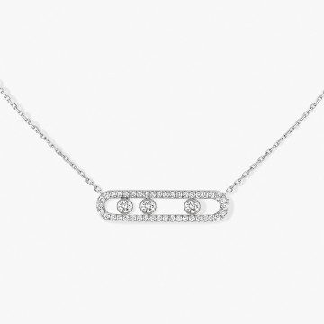 Messika Move Pavé White Gold 0.65ct Diamond Necklace 03994-WG