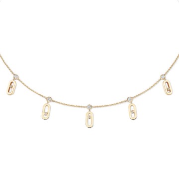 Messika Move Uno 0.2ct Drop Choker Necklace 14588-YG