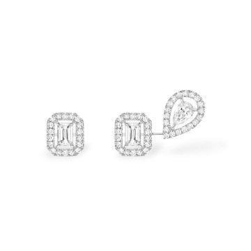 Messika My Twin 1 + 2 White Gold Mixed Cut 0.45ct Diamond Earrings 07004-WG
