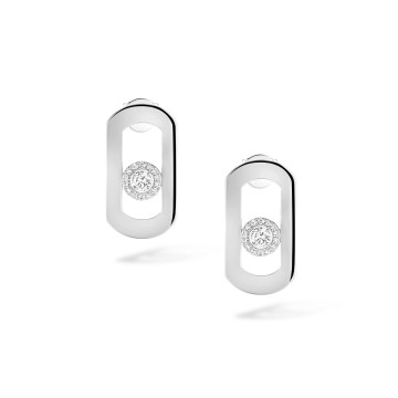 Messika So Move 18ct White Gold Diamond Earrings 12930-WG