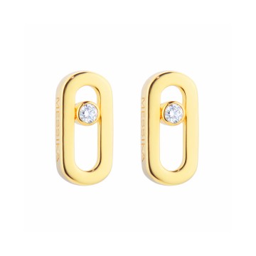 Messika Move Uno 18ct Yellow Gold Diamond Ladies Earrings 12305-YG