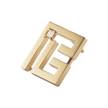 Balmain 18ct Yellow Gold Labyrinth Diamond PB Single Stud Earring ABAJ02ER00003