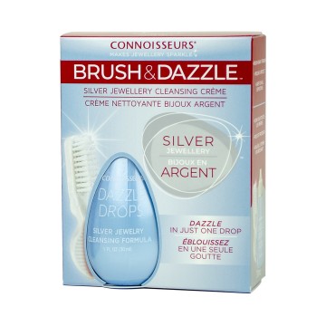 Connoisseurs Brush & Dazzle Silver Jewellery Cleaner
