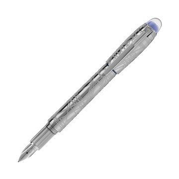Montblanc Starwalker Space Blue Metal Fountain Pen MB130219 - Medium Nib