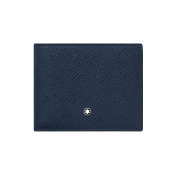 Montblanc Sartorial Blue Leather wallet 6cc MB131721
