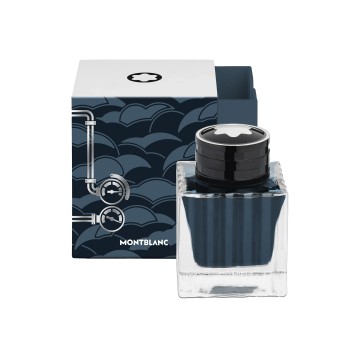 Montblanc Meisterstuck Around The World In 80 Days Coal Blue 50ml Ink Bottle 134408
