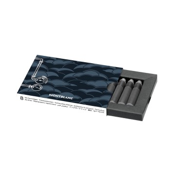 Montblanc Meisterstuck Around The World In 80 Days Blue Ink Cartridges 8 Unit Package 134360
