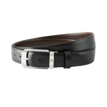 Montblanc Rectangle Belt 30mm 116579 Reversable Black Brown