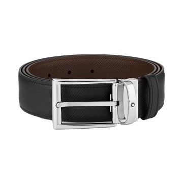 Montblanc Reversible Black/Brown 35mm Leather Belt 118436