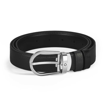 Montblanc Horseshoe Buckle 30mm Reversible Leather Belt MB198410
