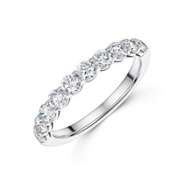 18ct White Gold Lab Grown 1.00ct Diamond Eternity Ring
