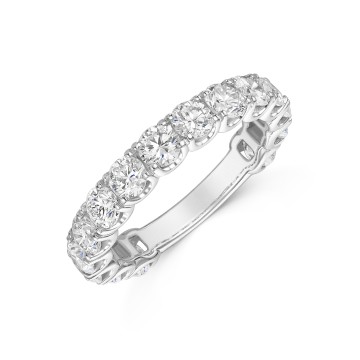 Platinum Round Brilliant 2.40ct Lab Grown Diamond Eternity Ring