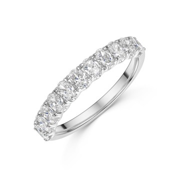 Platinum Oval Cut 1.00ct Lab Grown Diamond Eternity Ring
