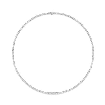 18ct White Gold 11ct Lab Grown Diamond Necklet