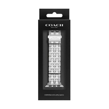Coach Stainless Steel Crystal Apple Watch Strap 14700261
