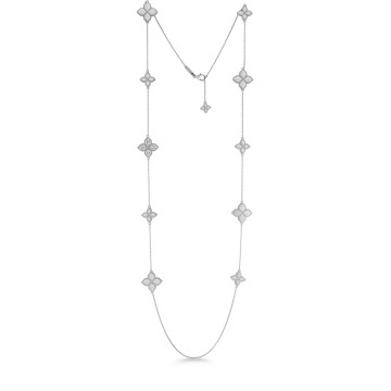 Roberto Coin Princess Flower 0.48ct Multiflower Diamond Necklace 