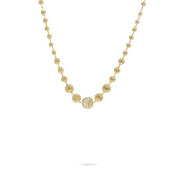 Marco Bicego Africa 18ct Yellow Gold 1.03ct Diamond Necklace CB2305 B2 Y 02