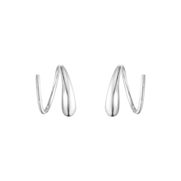 Georg Jensen Mercy Sterling Silver Swirl Earrings 10015148