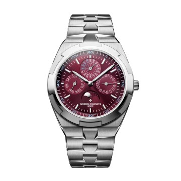 Vacheron Constantin Overseas Perpetual Calendar Ultra Thin White Gold Mens Watch