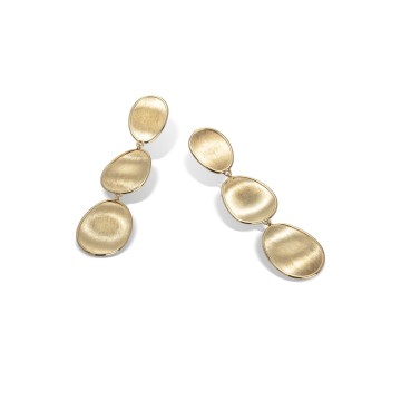 Marco Bicego Lunaria 18ct Yellow Gold Triple Earrings OB1349 Y 02