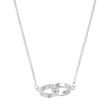 Olivia Burton Interlink Silver Necklace