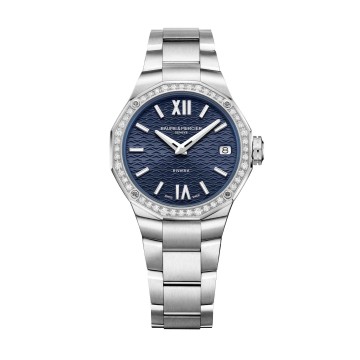 Baume & Mercier Riviera Diamond Set Date Display Quartz 33mm Watch M0A10765