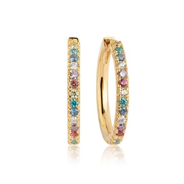 Sif Jakobs Ellera Grande Hoop Earrings SJ-E2869-XCZ(YG)
