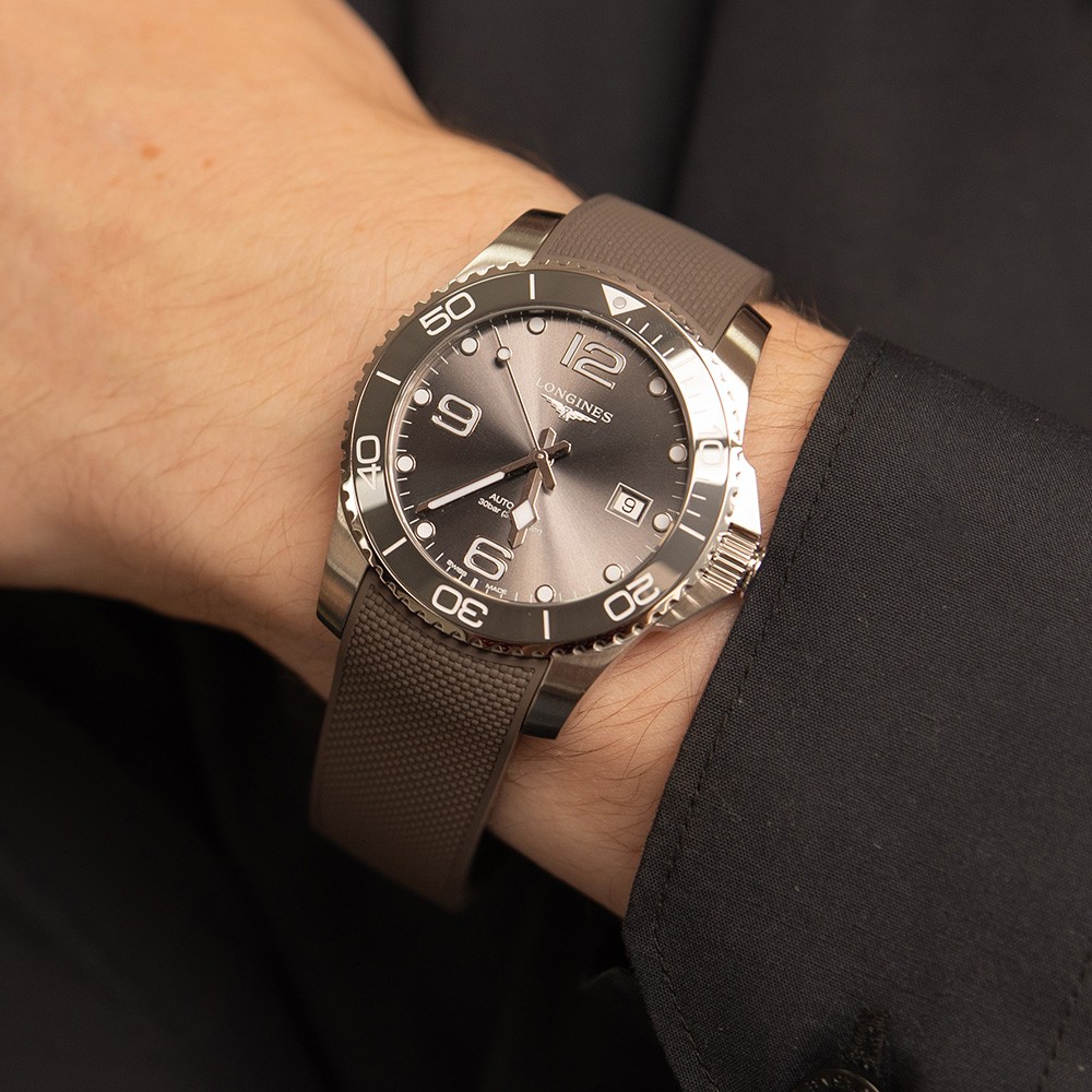 longines hydroconquest grey dial