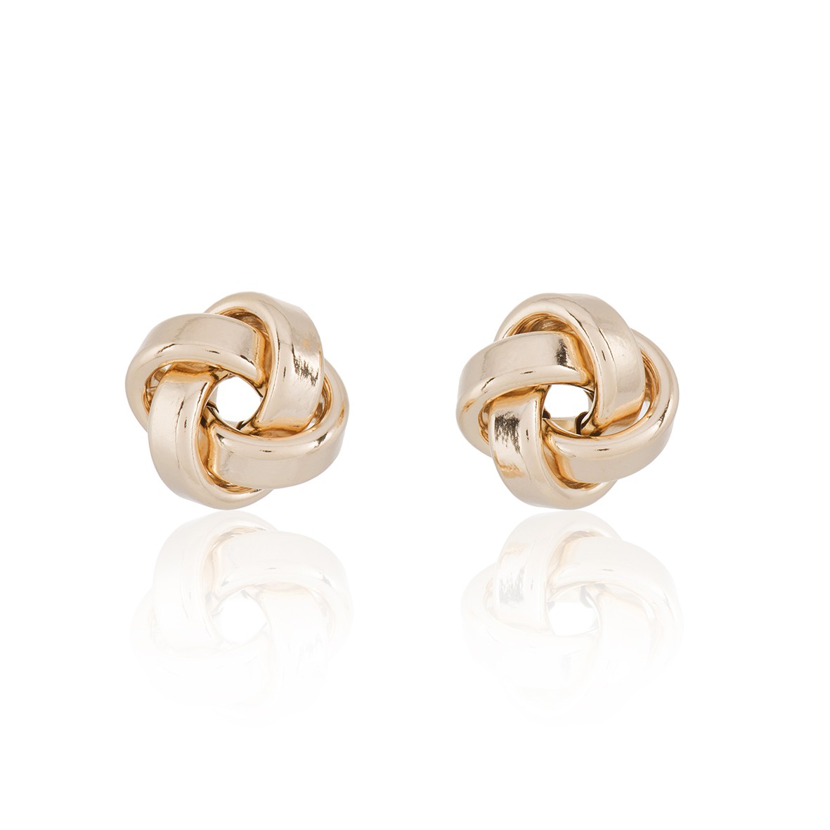 Large knot earrings clearance