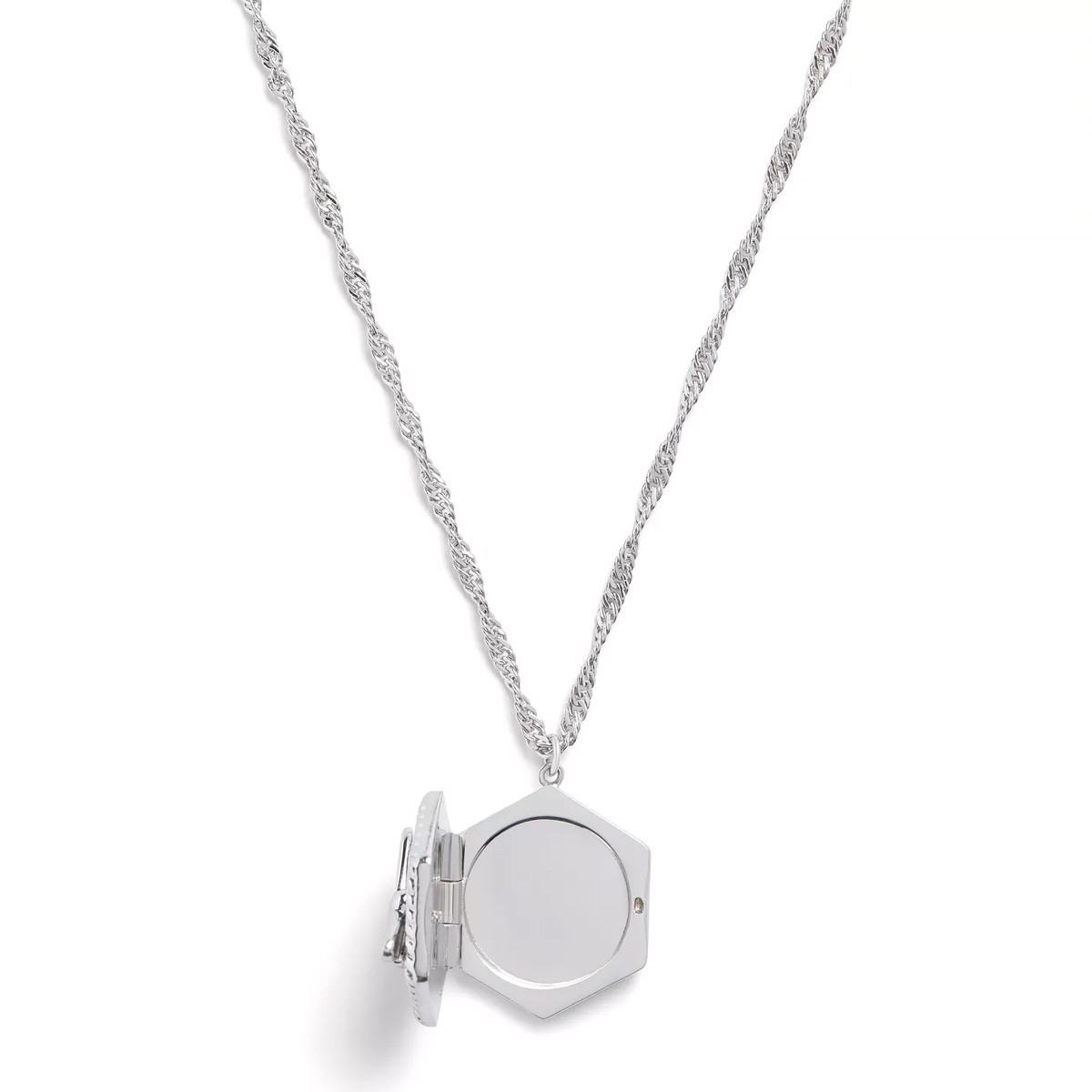 Olivia Burton Lucky Bee Silver Locket Necklace OBJAMN81