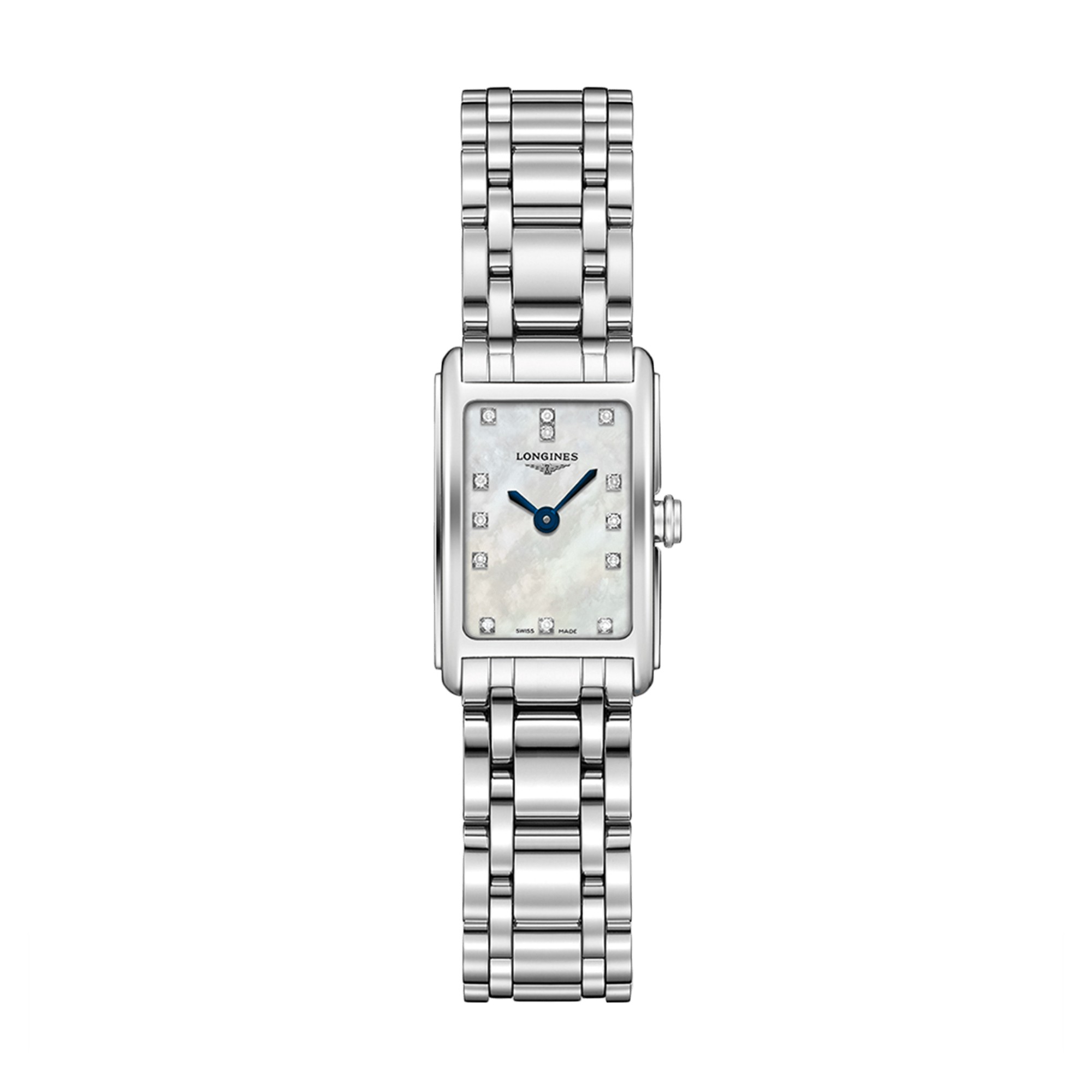 Longines DolceVita Diamond Dot Rectangular Mother of Pearl Dial