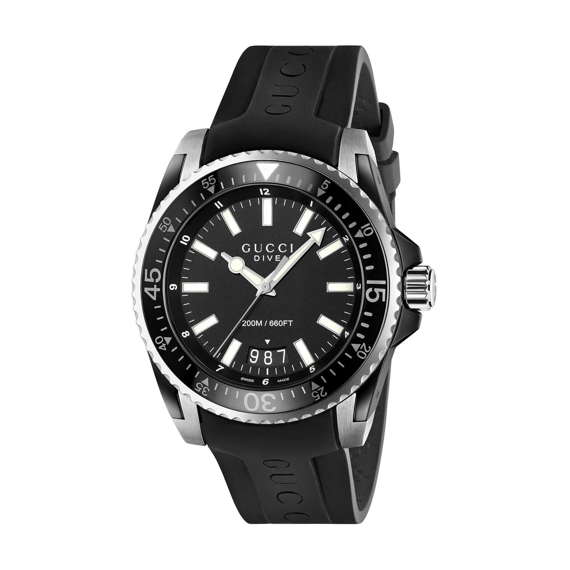 gucci dive watch white