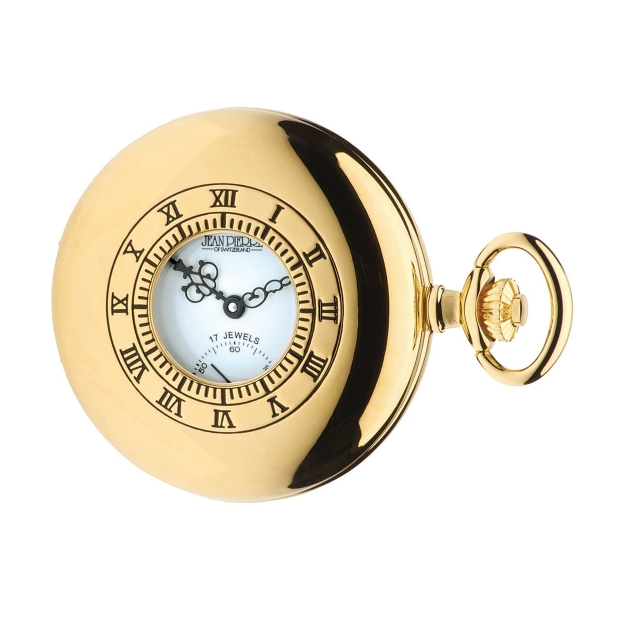 Jean Pierre Hunter Gold Plated 17 Jewelled Mechanical Half Hunter