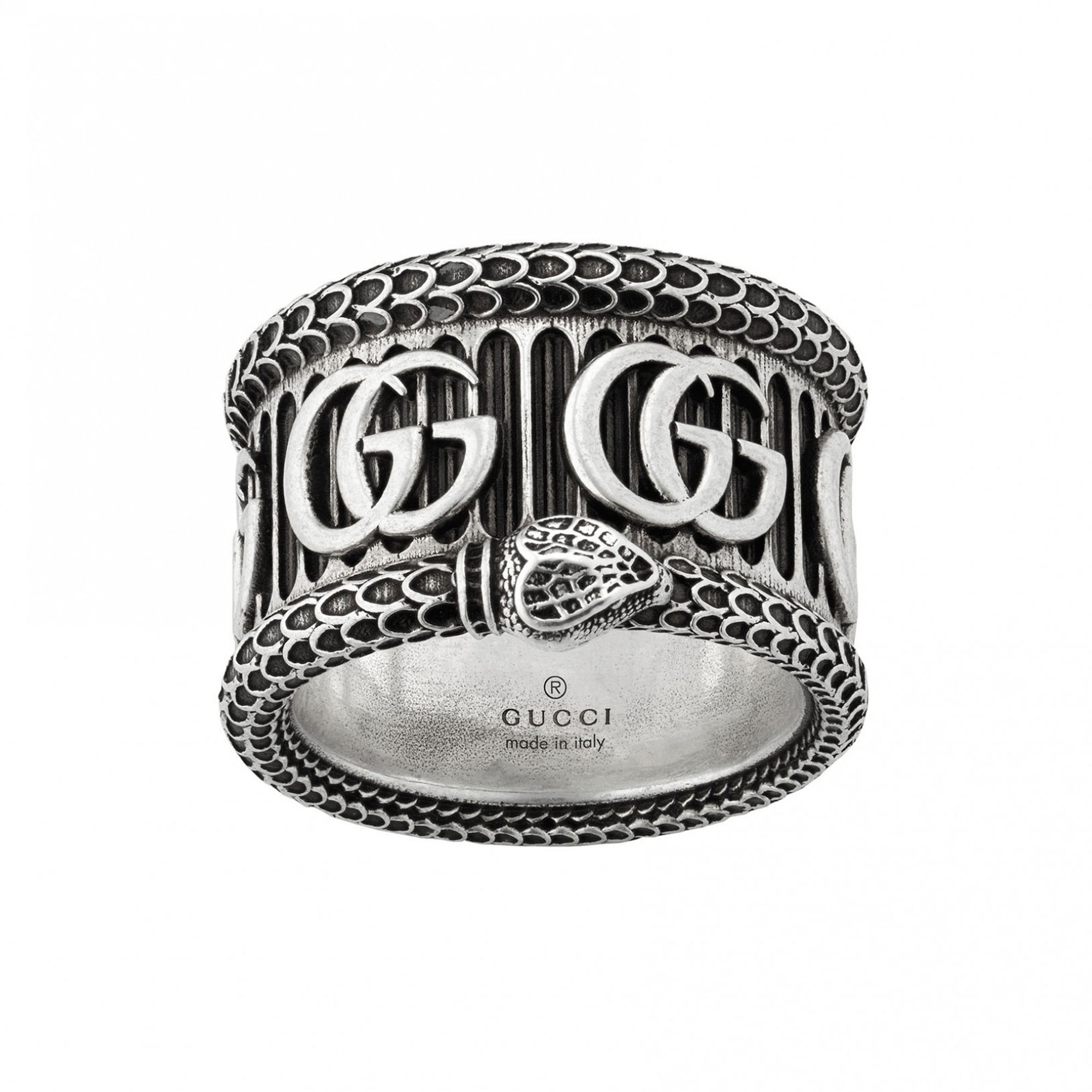 gucci silver snake ring