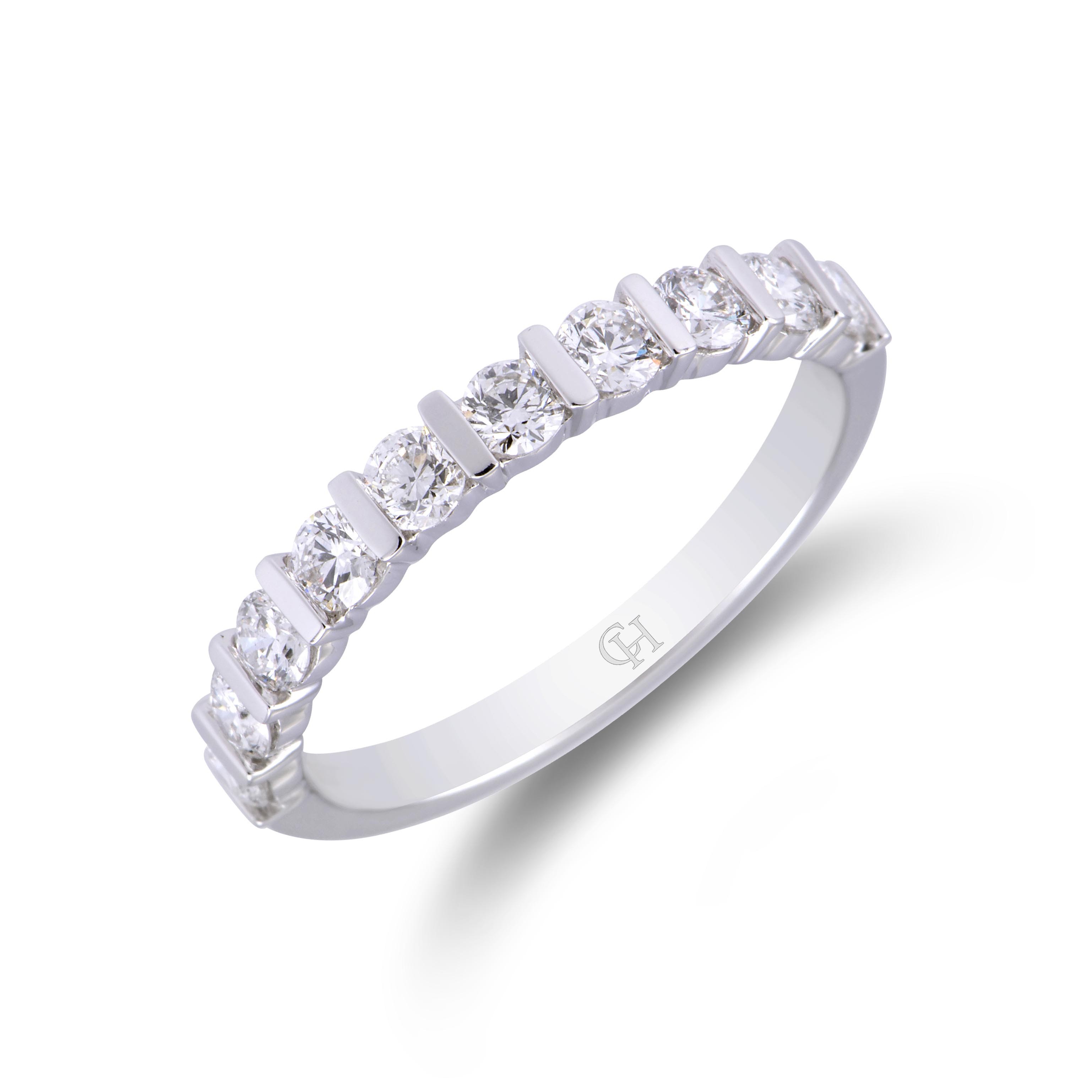 Platinum Brilliant Cut 0.75ct Diamond Eternity Ring