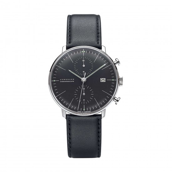 junghans max bill chronoscope black