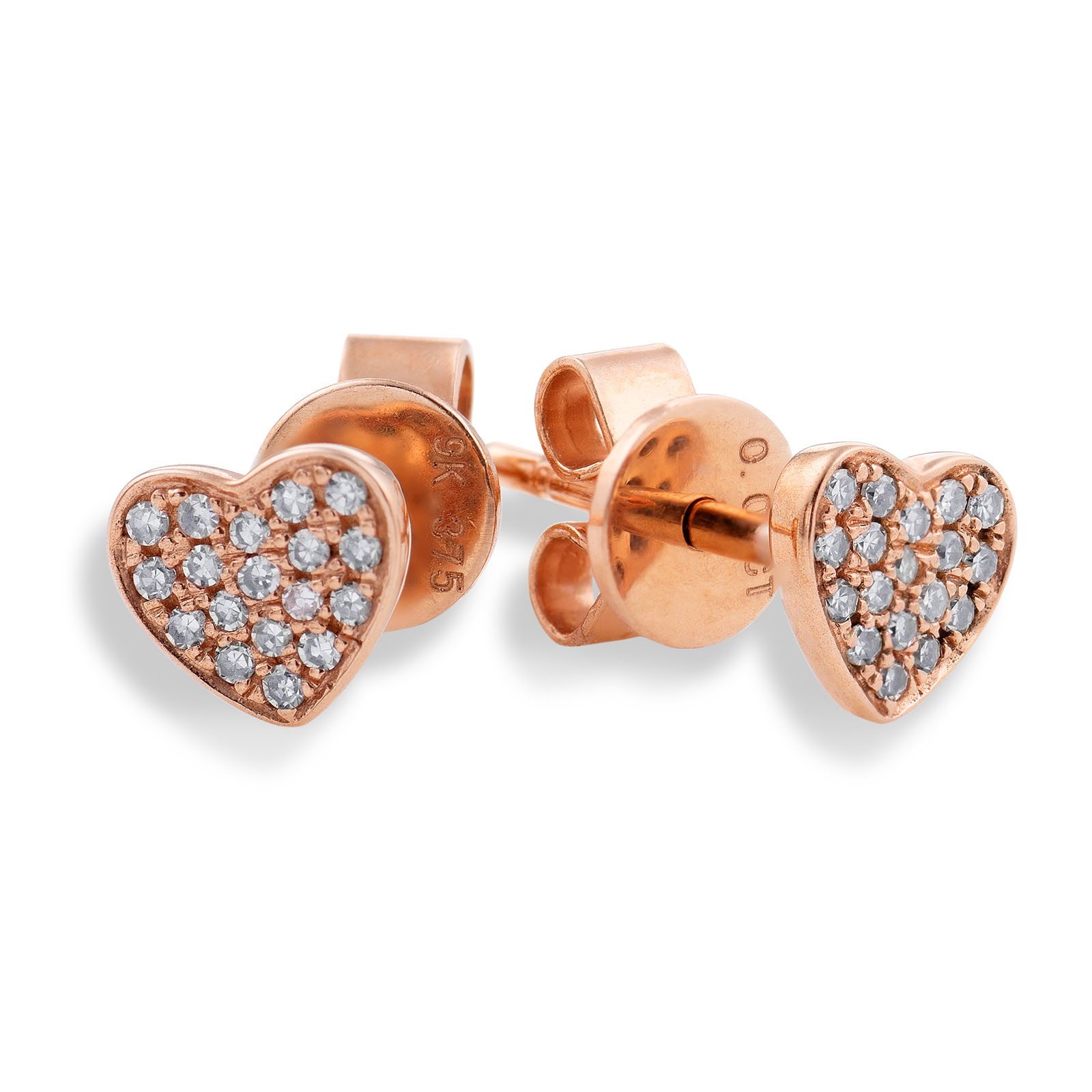 Rose gold earrings for men clearance