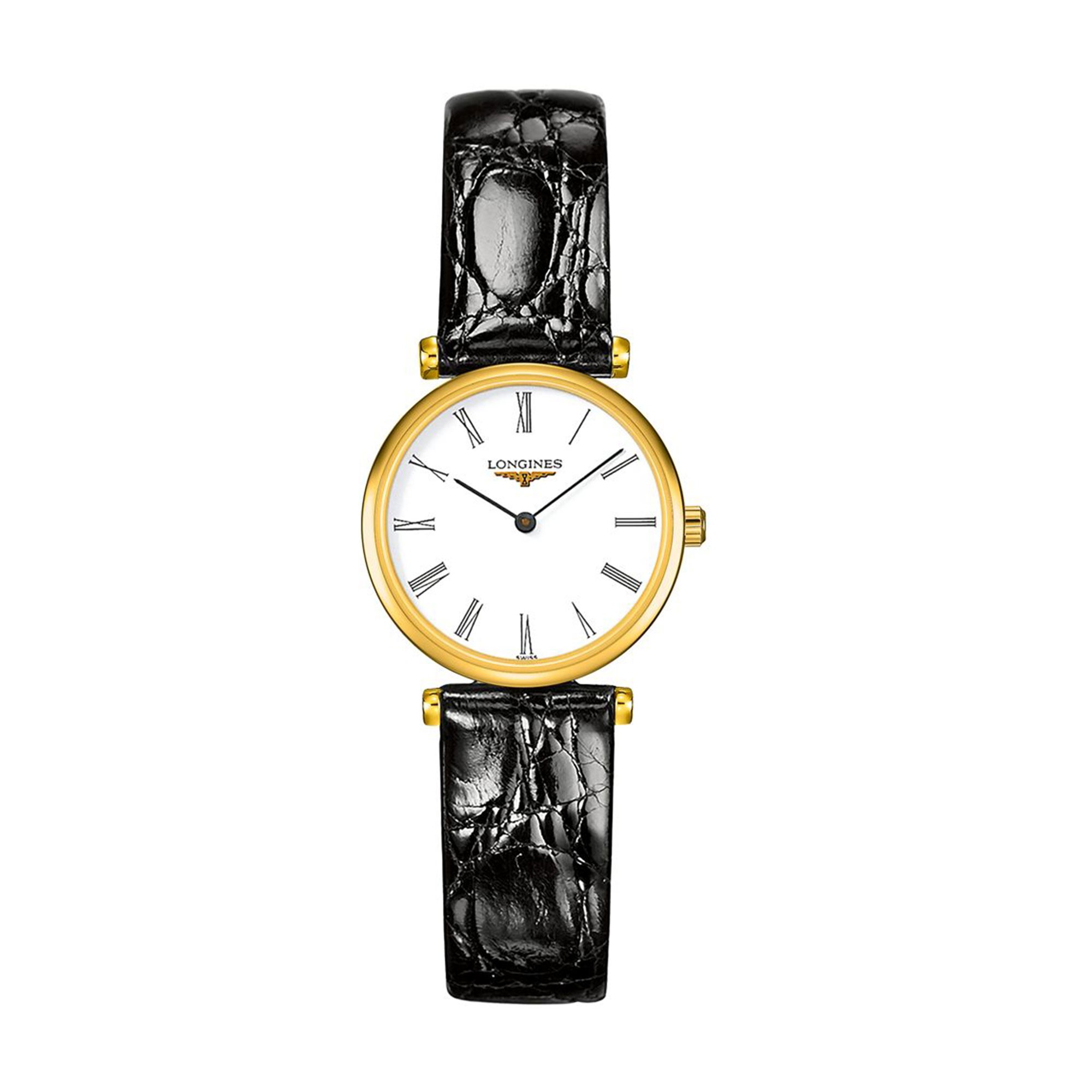 Longines La Grande Classique Black Leather Strap Ladies Watch L42092112