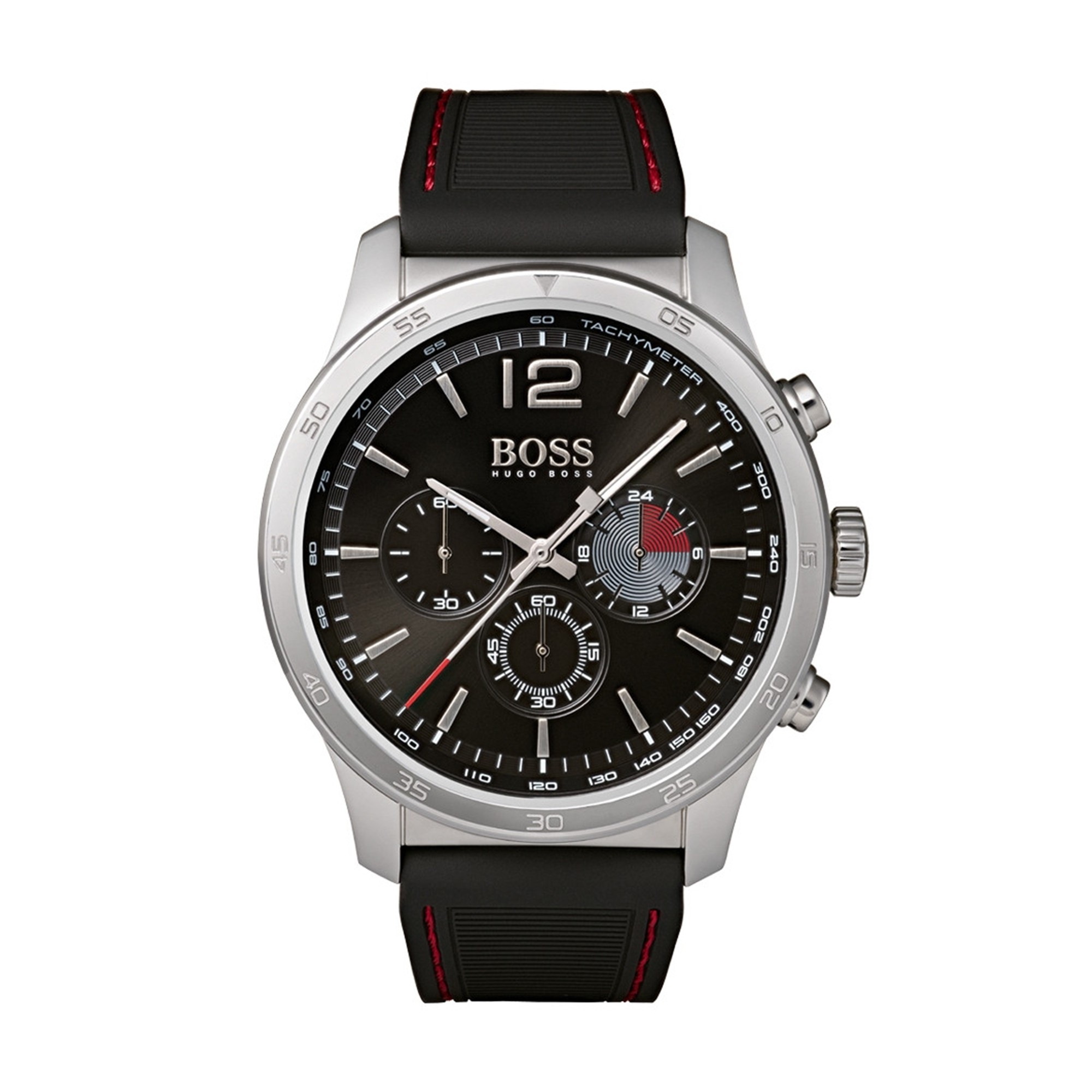 Hugo Boss Professional Black Rubber Strap Mens Watch 1513525