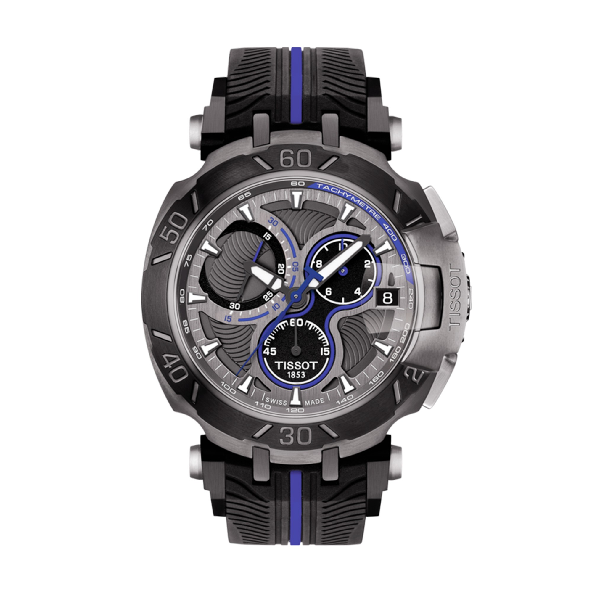 Tissot T Race Motogp 2017 Limited Edition Black And Blue Rubber Strap Watch