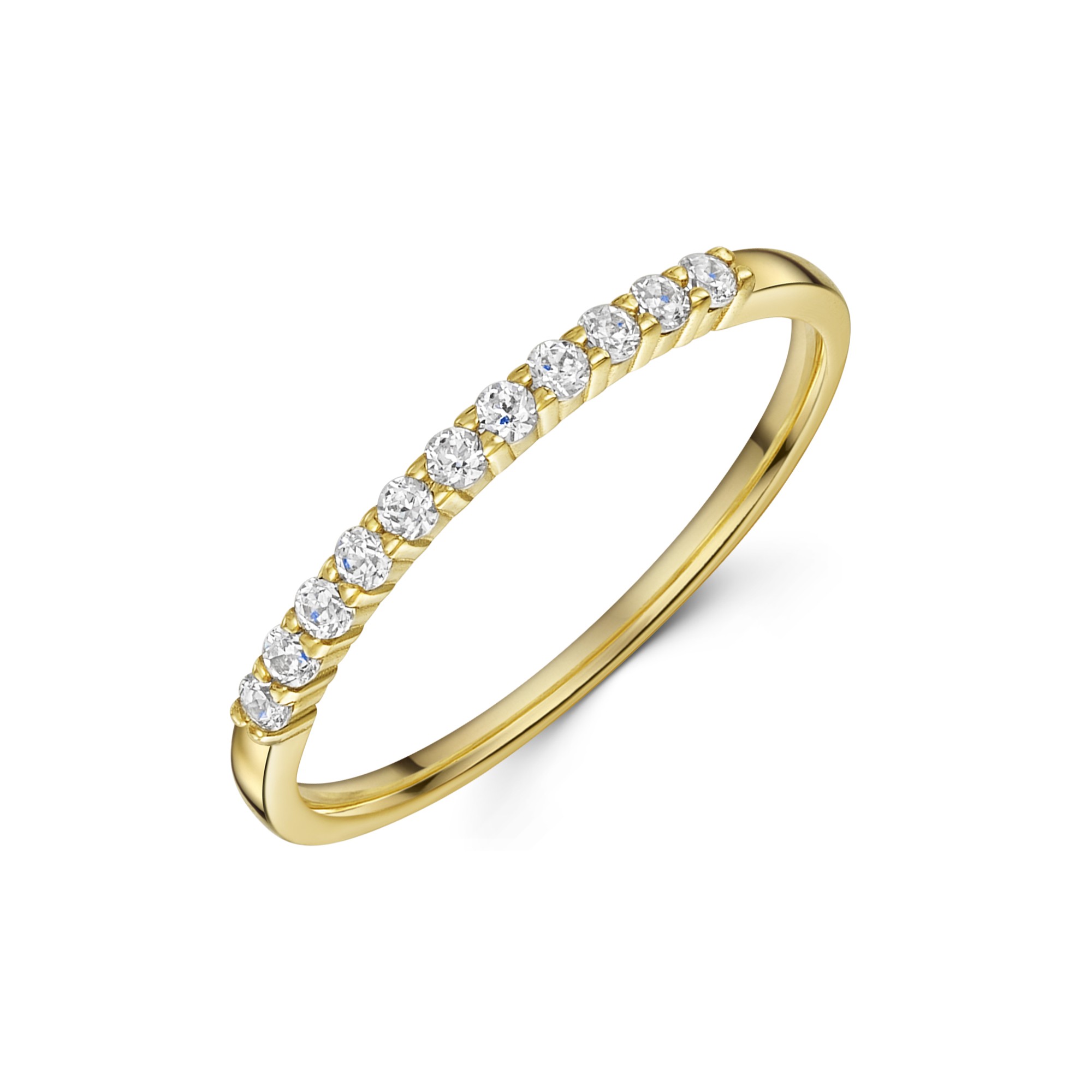 CHIEKO+ N°8 K18YG kotama eternity ring00 9ct Yellow Gold Cubic Zirconia Eternity Ring